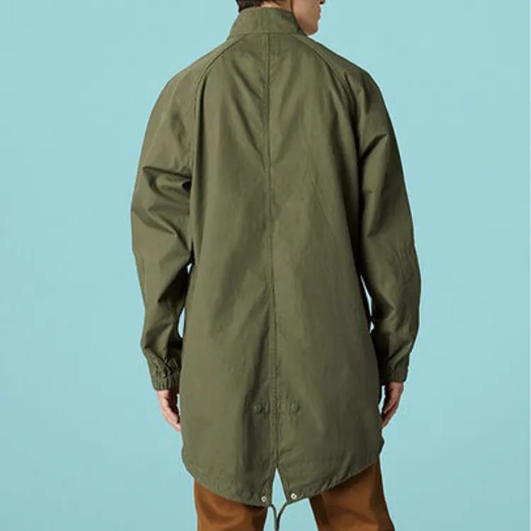 Converse Trench Coats Men Army Green-3