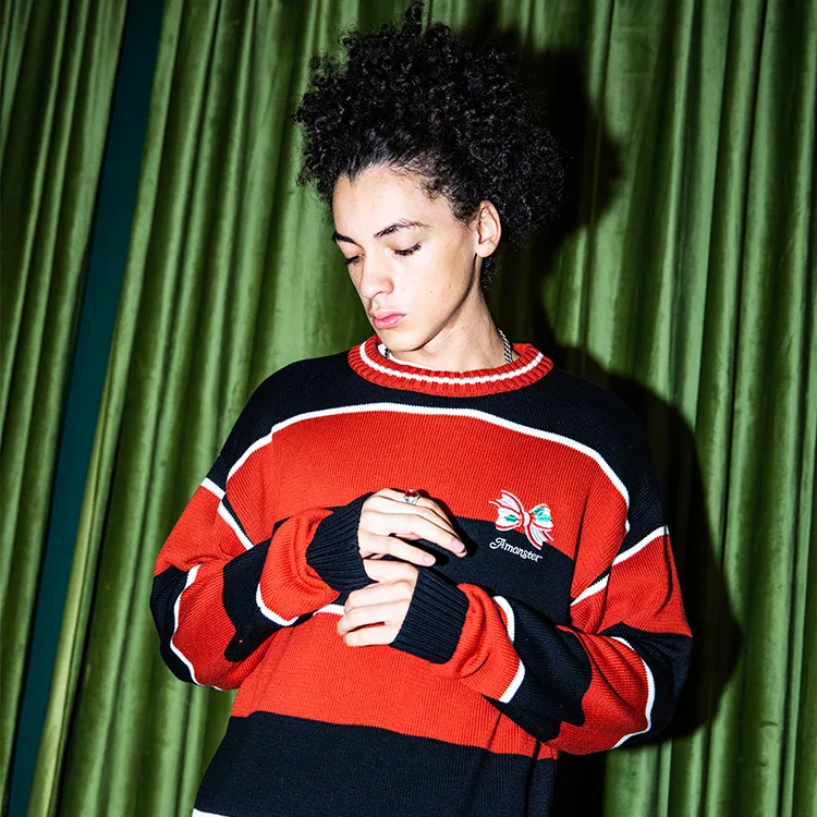 AMONSTER Sweaters Unisex Red-2