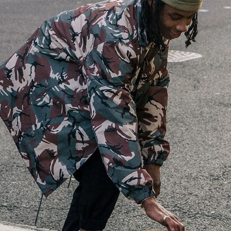 Vision Street Wear Jackets Unisex Green Camouflage-5