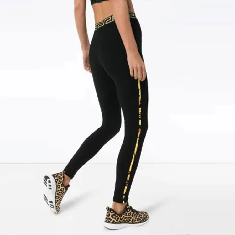 VERSACE Leggings Women's Black-1