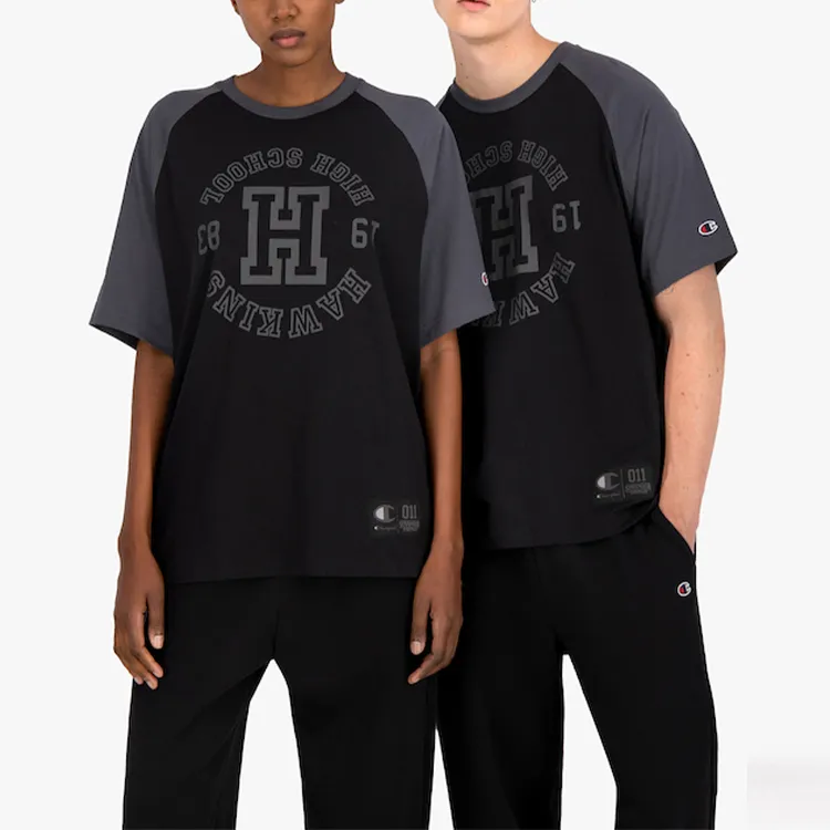 Champion Stranger Things Straight T-Shirt US Version Unisex Black-2