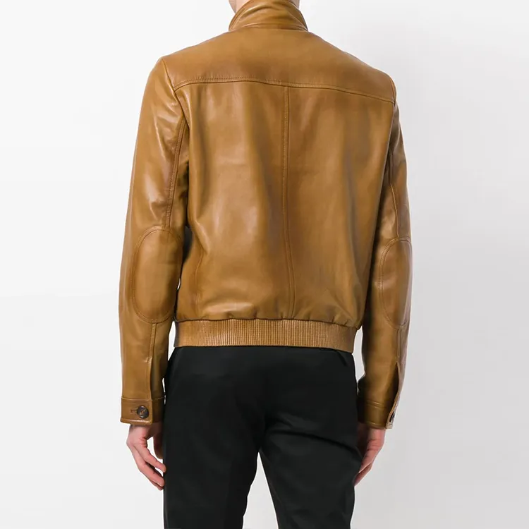 PRADA Leather Jackets Men Light Umber-2