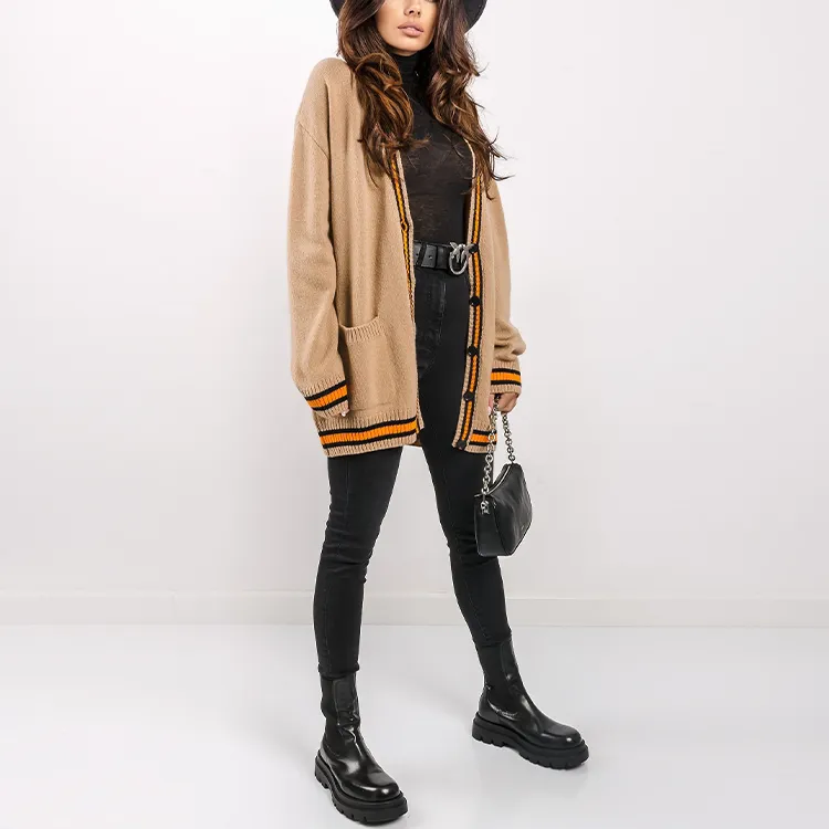 MSGM FW21 Loose Fit Knitwear Women's Light Brown-5