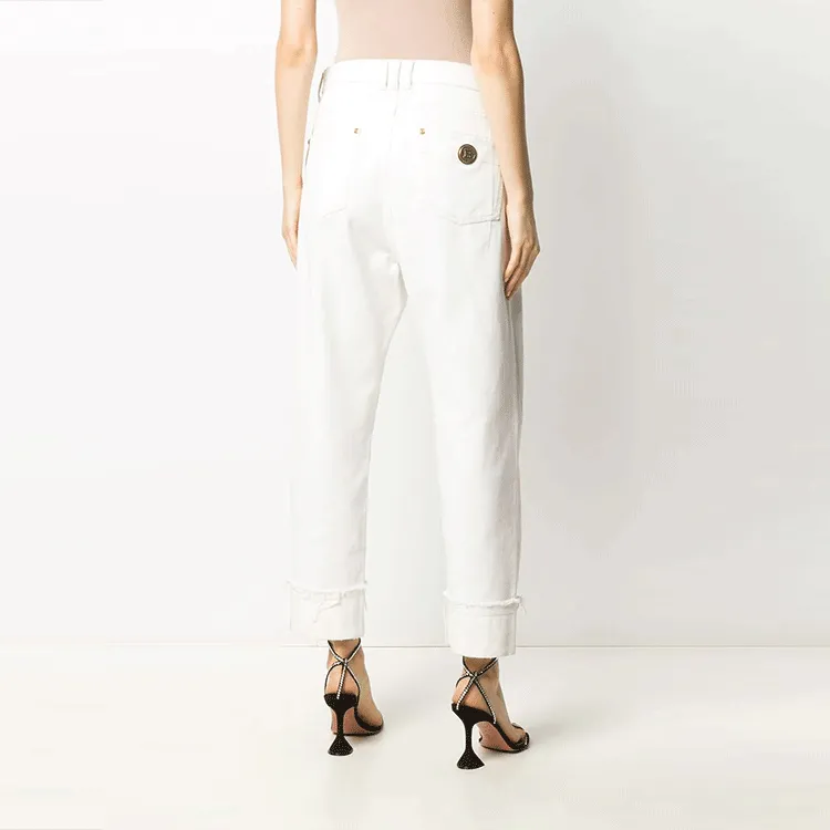 BALMAIN Jeans Women's White-2