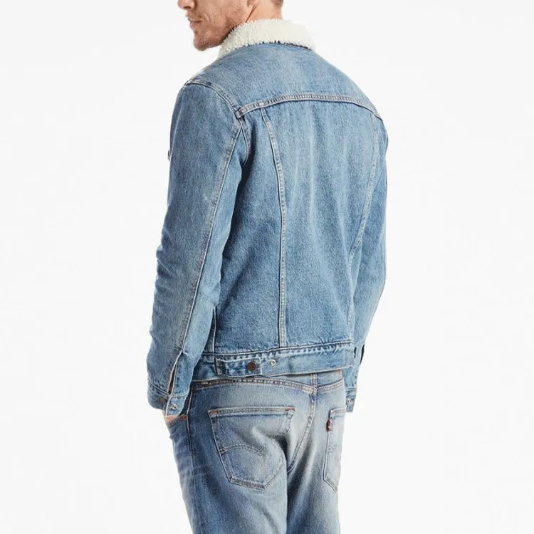 Levis Velvet Jackets Men Blue-3