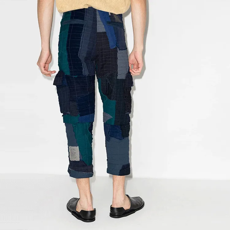 GREG LAUREN Casual Pants Men Blue-3