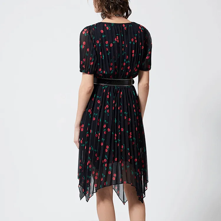 THE KOOPLES Short-Sleeved Dresses Women's Black-2