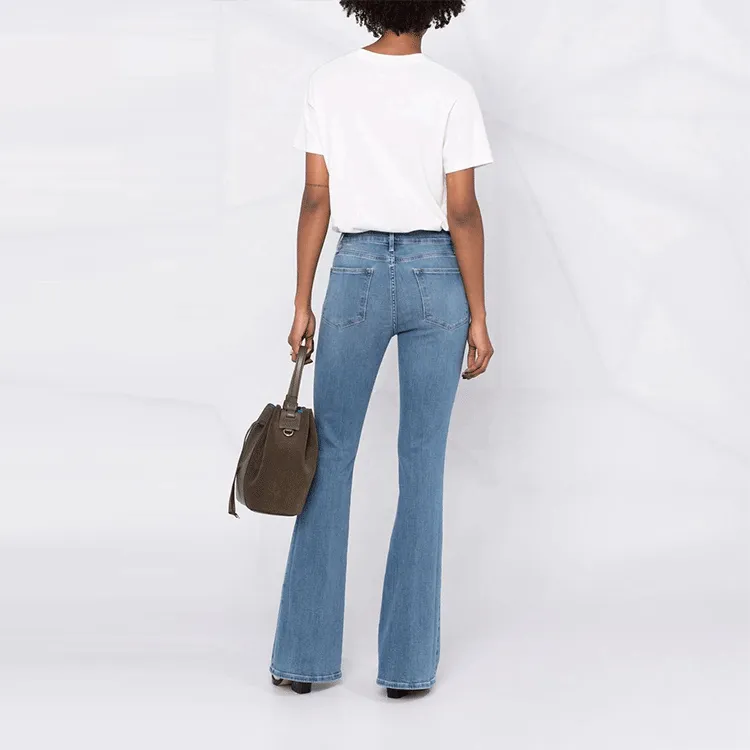 FRAME Mid-Rise Flared Jeans-2