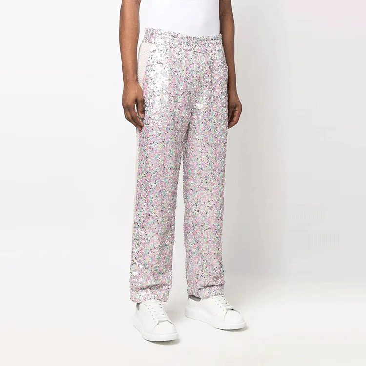 GCDS Casual Pants Men Pink-1