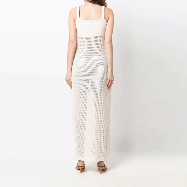 NANUSHKA Perforated Sleeveless Tied Maxi Dress-2