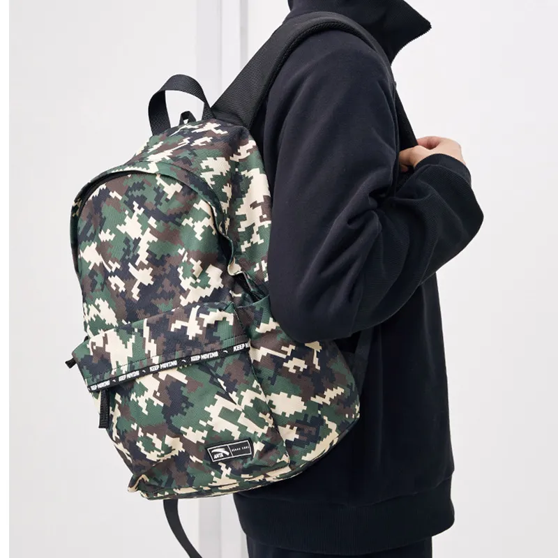 Anta Fabric Backpack Regular Unisex Pomegranate Green-5