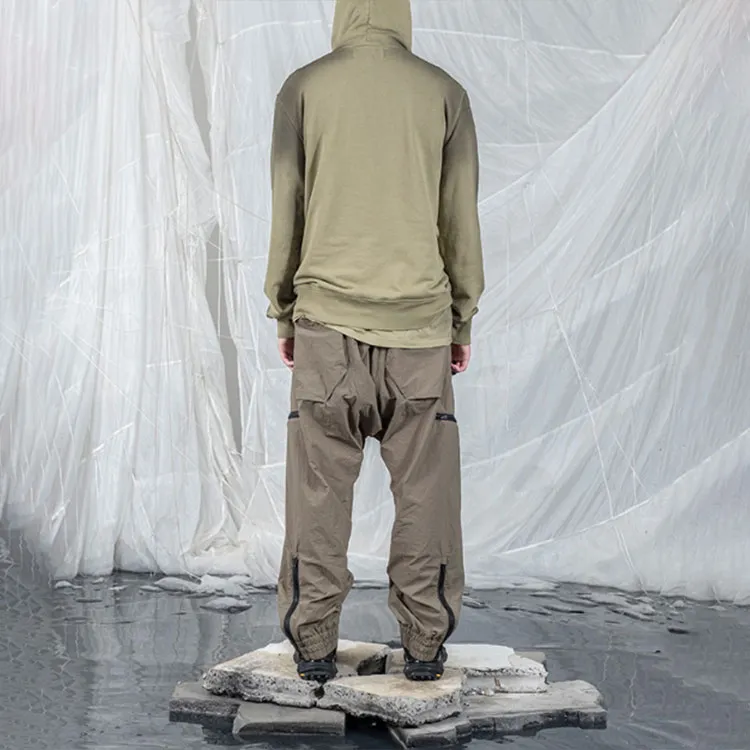 ISO.POETISM SS22 Wide Leg Moderate Casual Pants Men's Green-4