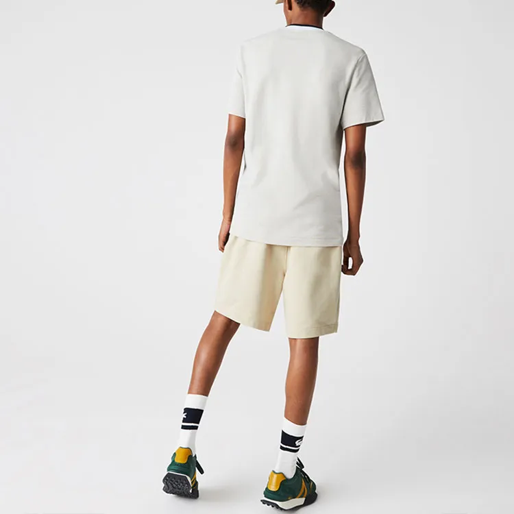 LACOSTE Loose Fit Shorts Men's Light Khaki-3