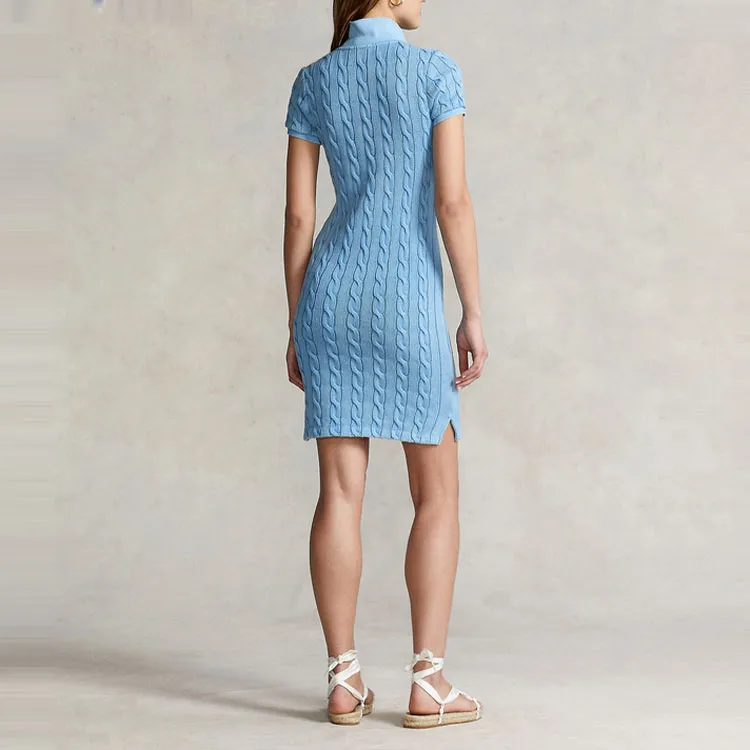 Polo Ralph Lauren SS22 Short Sleeved Dress Women's Blue-1