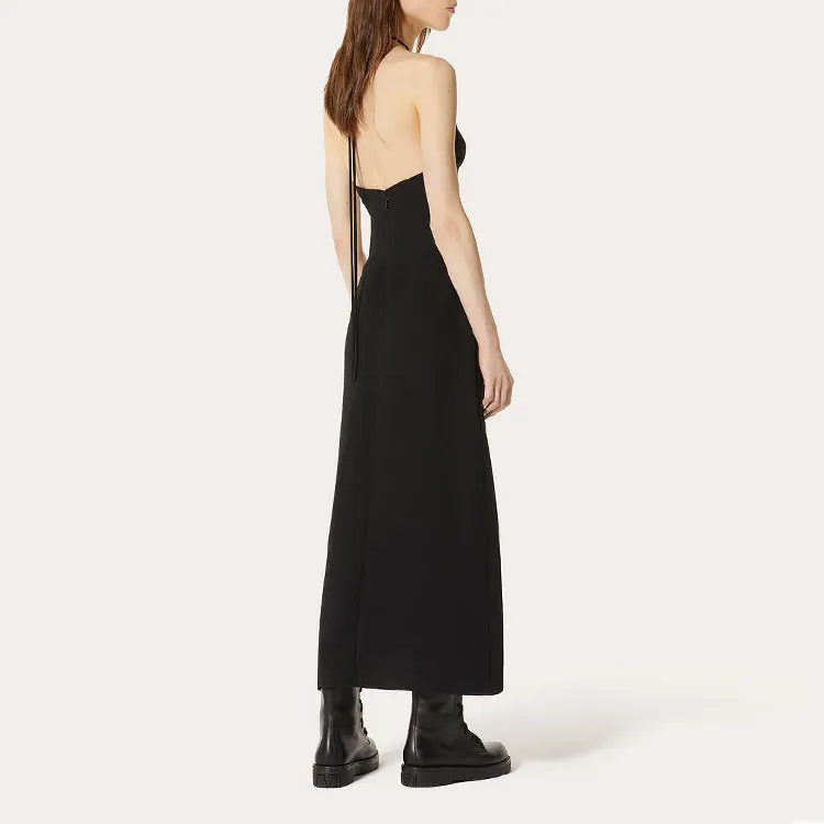 Valentino Slip Dresses Women's Black-2