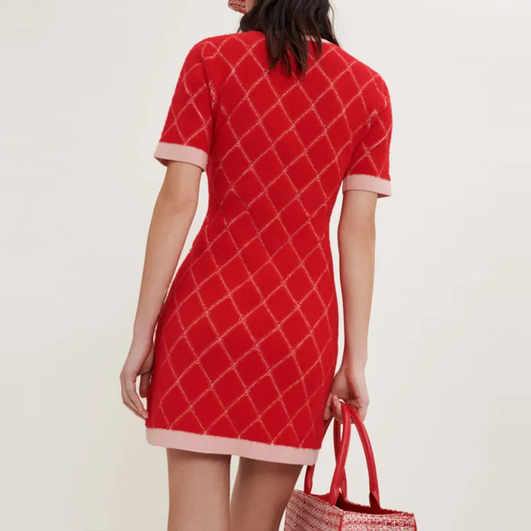Maje Short Sleeved Dresses Women's Red-3
