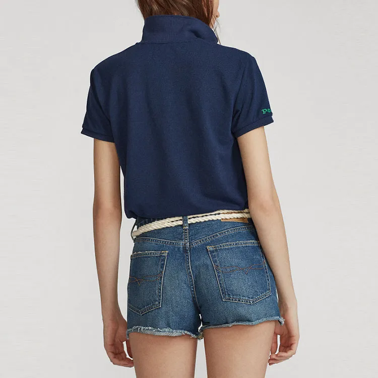 Polo Ralph Lauren SS22 Polo Shirt Women's Navy Blue-3