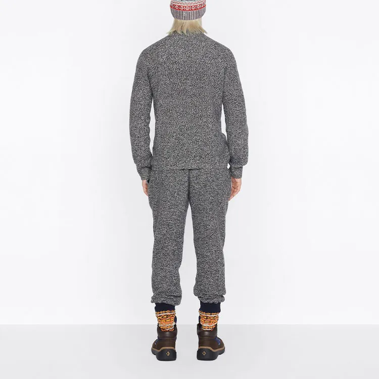 DIOR SS22 Knitted Sweatpants Men's Gray-5
