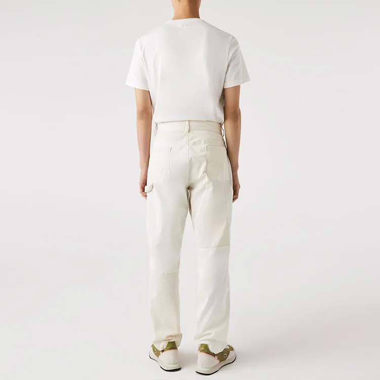 LACOSTE SS22 Casual Pants Men's Ecru-2