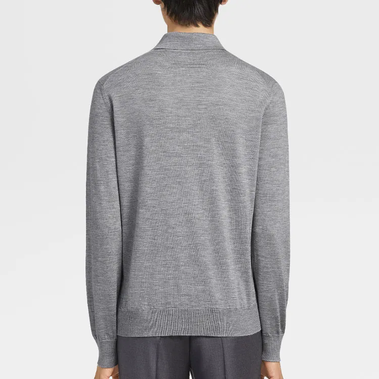 Ermenegildo Zegna Polo Shirts Men Gray-2