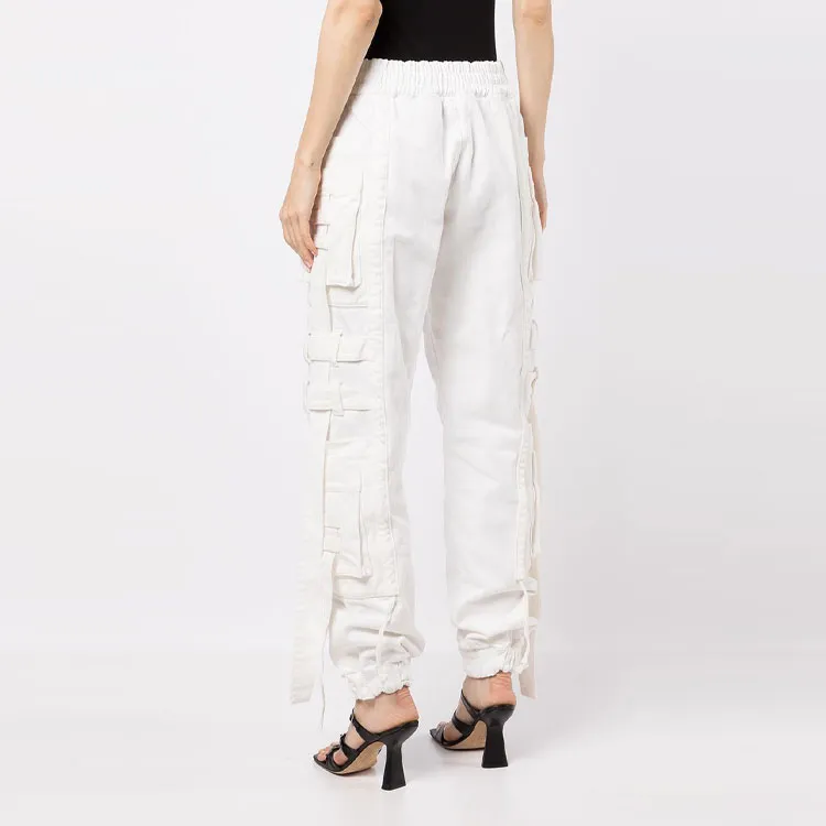 BALMAIN Cargo Pants Women's White-3