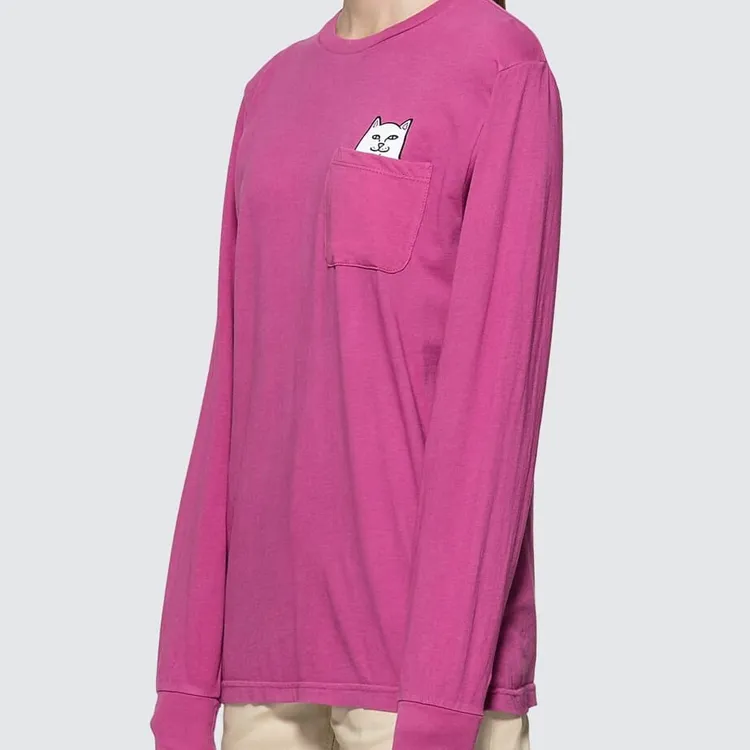 RIPNDIP T-Shirt Unisex Washable Gray Pink-2