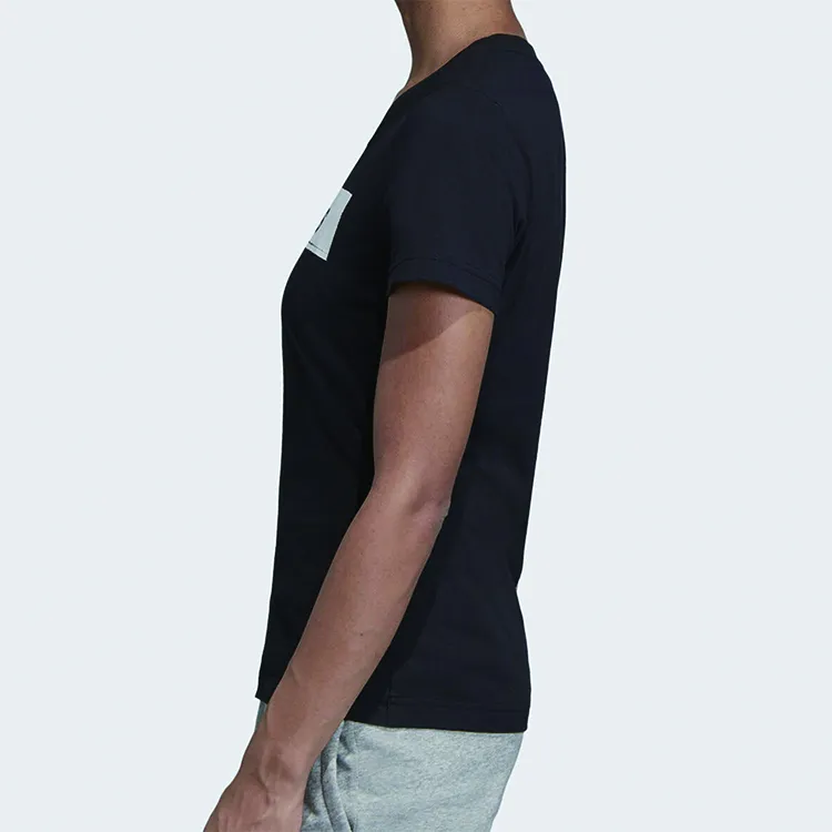 Adidas Set in Sleeve T Shirt Women's Black-5