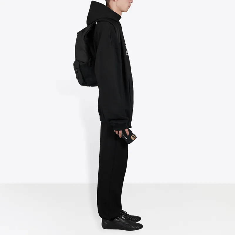 Balenciaga Knitted Sports Pants Men's Black-4