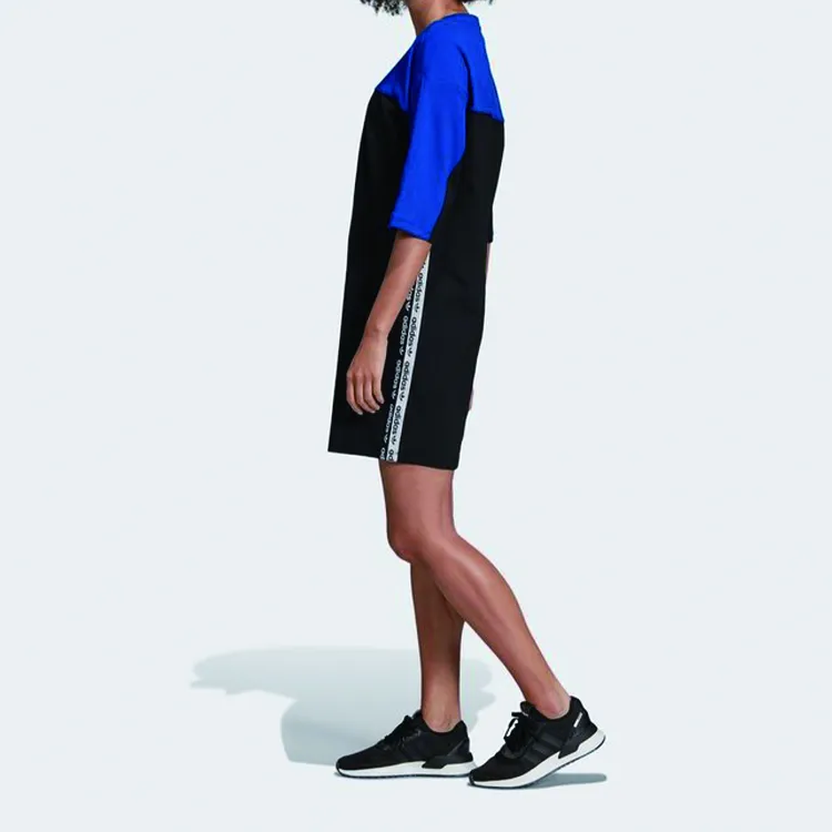 Adidas Originals Short Sleeved Dresses Women's Collegiate Blue-2