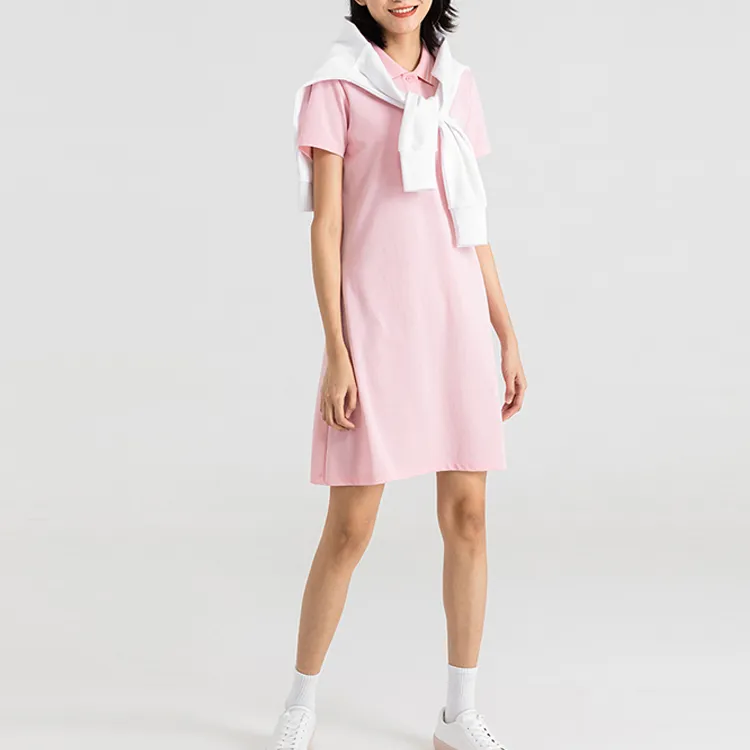 Skechers Short-Sleeved Dresses Women's Orchid Pink-2
