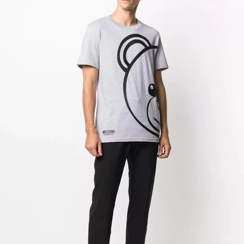 MOSCHINO T Shirts Men Gray-4