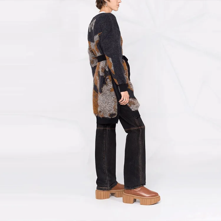 Y 3 FW21 Loose Fit Knitwear Women's Umber-3