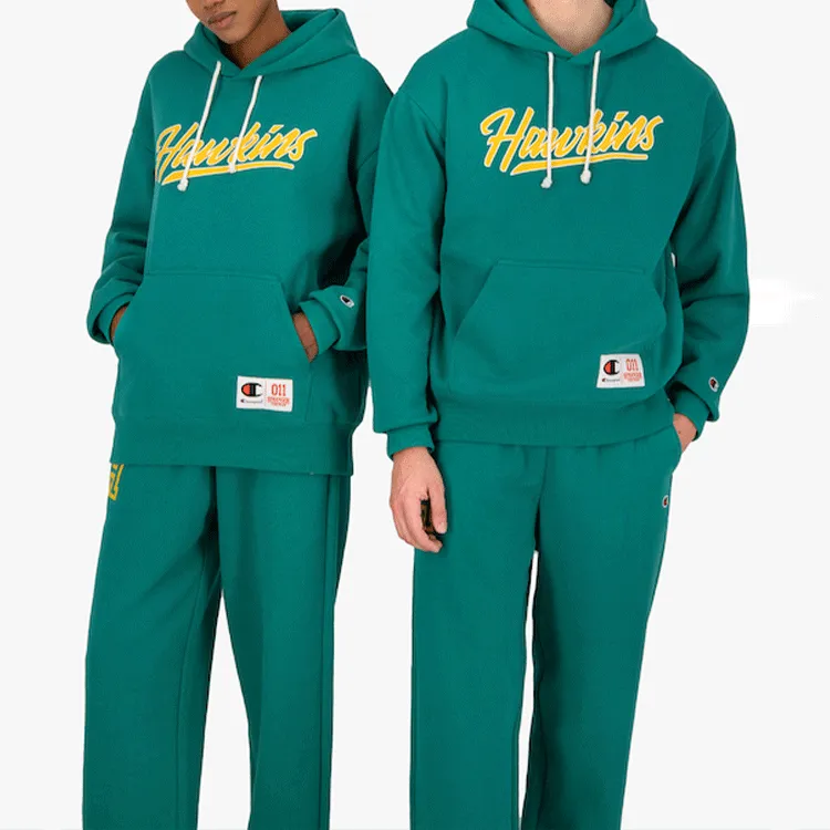 Champion X Stranger Things Sweatshirts Unisex Green-3