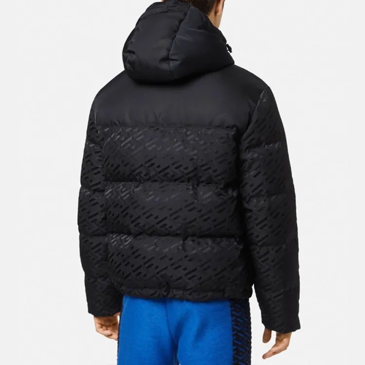 VERSACE Down Jacket Men's Black-3