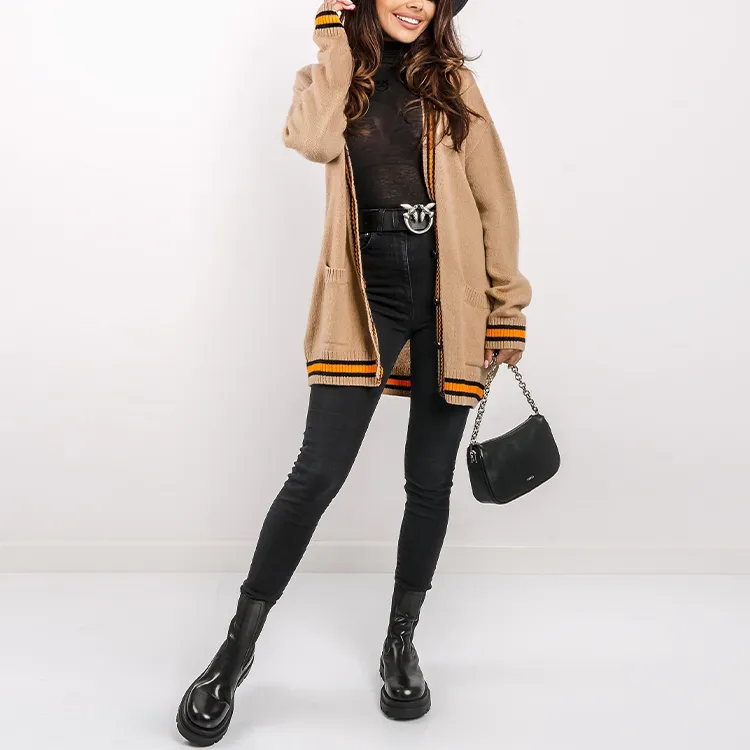 MSGM FW21 Loose Fit Knitwear Women's Light Brown-3
