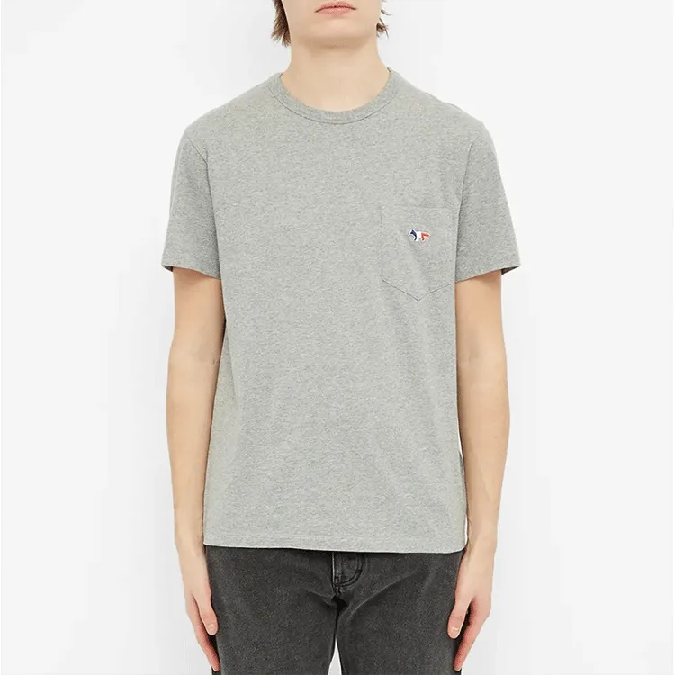 Maison Kitsune T Shirts Men Gray-2