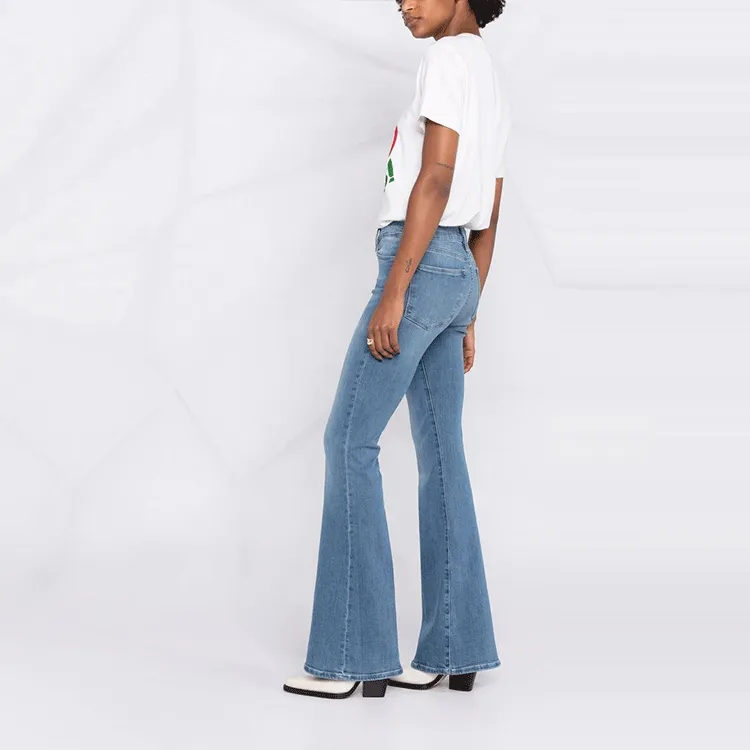 FRAME Mid-Rise Flared Jeans-3