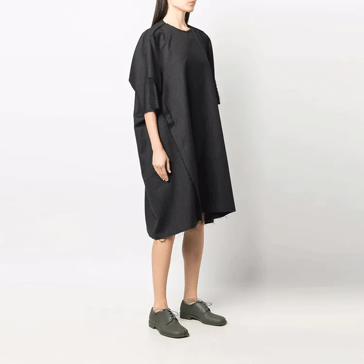 Maison Margiela Frayed Edge Midi Shift Dress-3