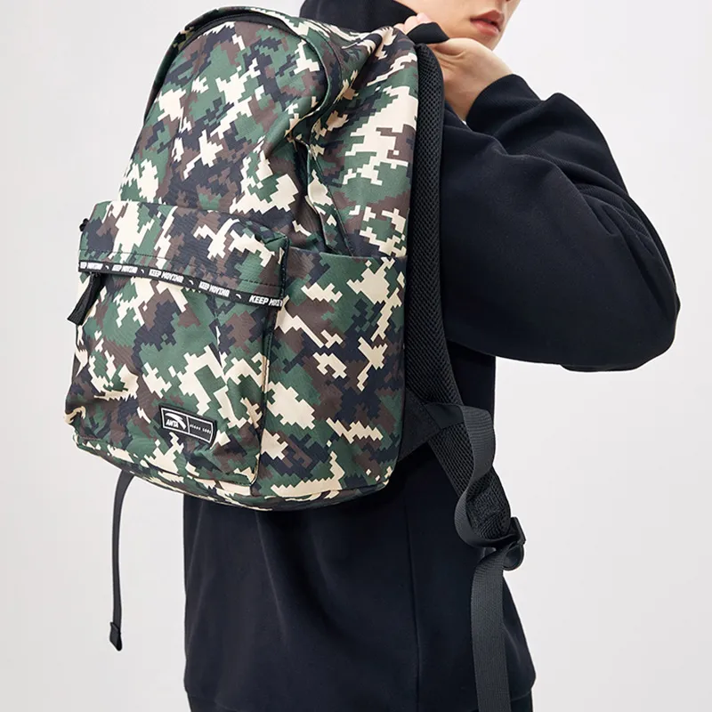 Anta Fabric Backpack Regular Unisex Pomegranate Green-6