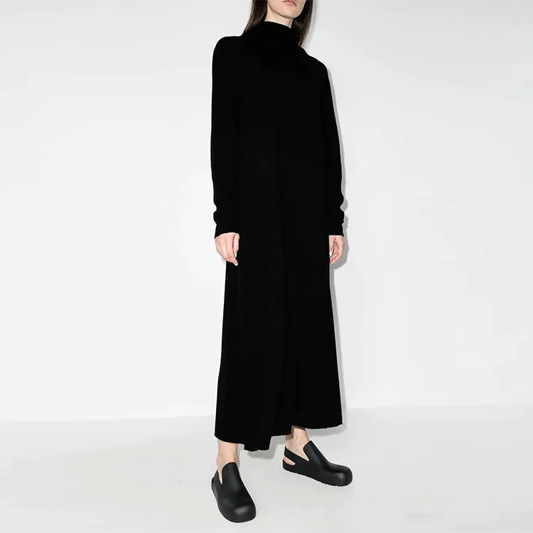 JIL SANDER Long-Sleeved Dresses Women's Black-3