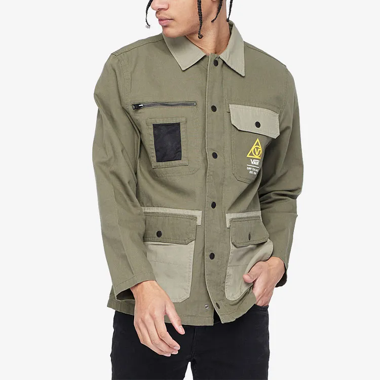 Vans Men's Drill Chore Military Jacket 'Army Green'-2