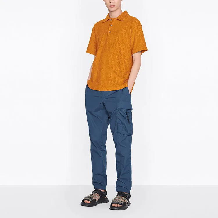 DIOR Quarterly New Products SS22 Polo Shirt Men's Orange-4
