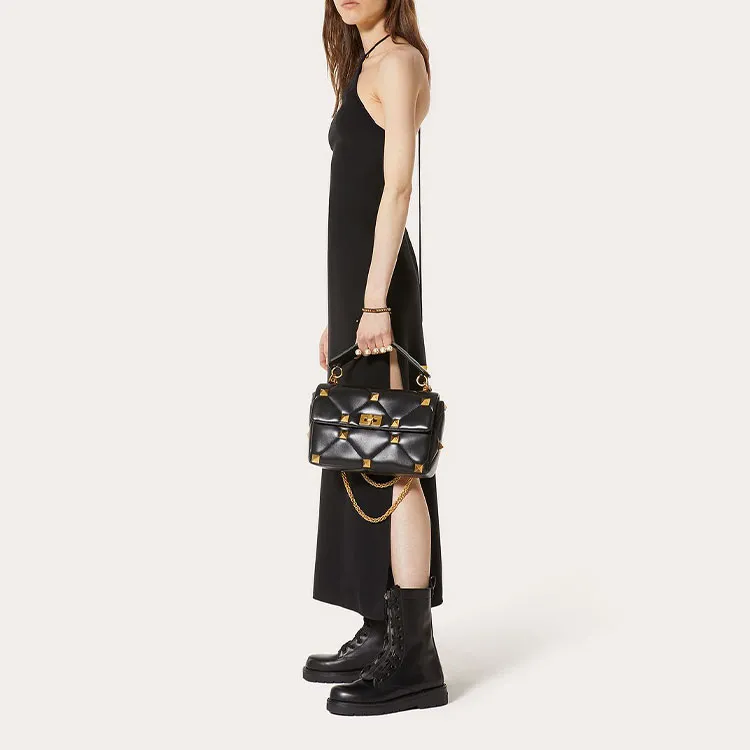 Valentino Slip Dresses Women's Black-3