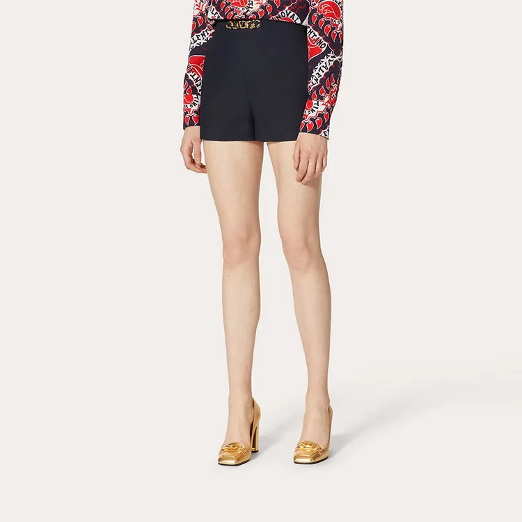 Valentino Casual Shorts Women's Black-1