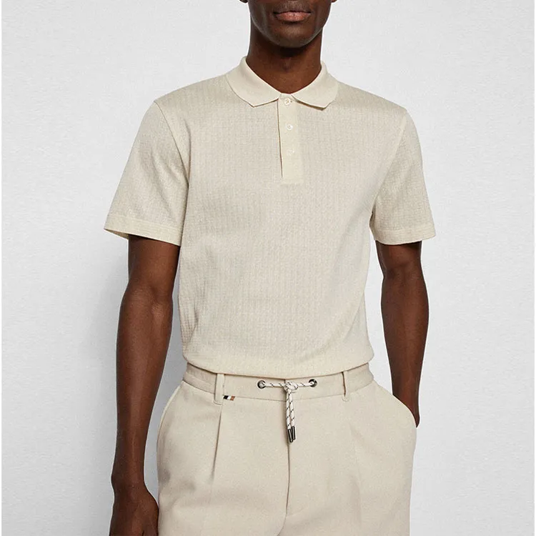 HUGO BOSS SS22 Polo Shirt Men's Beige-2