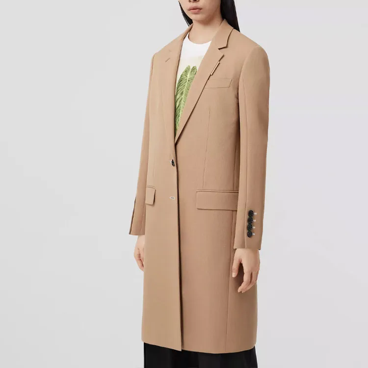 Burberry Single Breasted Long Sleeved Coat-3