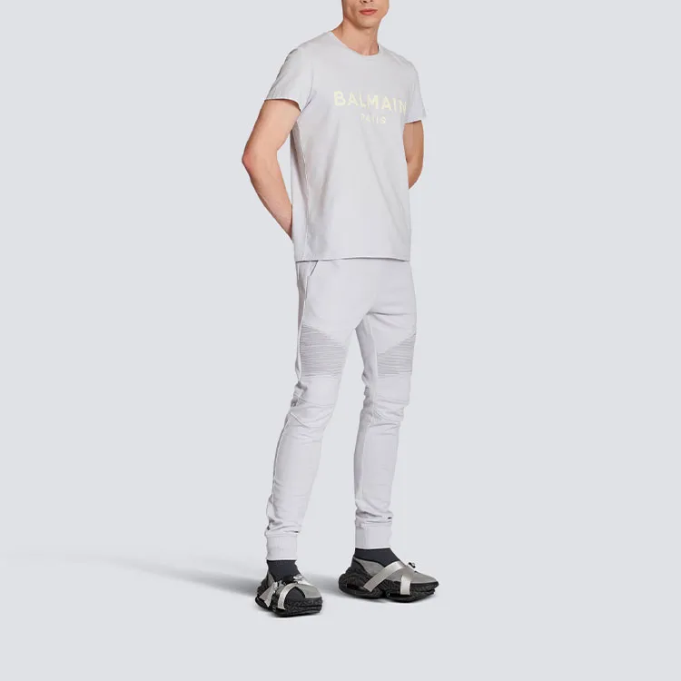 BALMAIN T-Shirts Men Blue-4