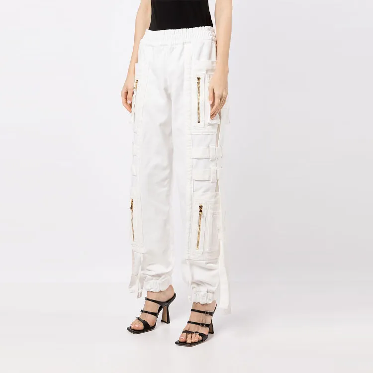 BALMAIN Cargo Pants Women's White-2