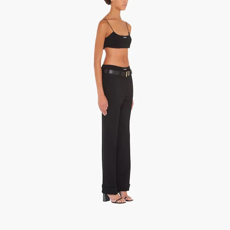 MIU MIU Logo patch Crop Top-2
