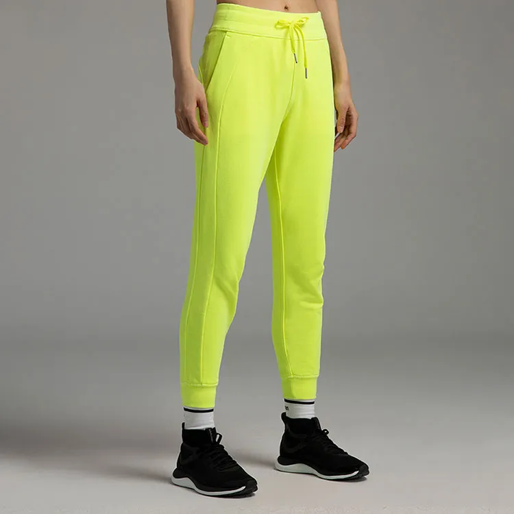 Lululemon Scuba Series Knitted Sweatpants Women's Neon Yellow-3